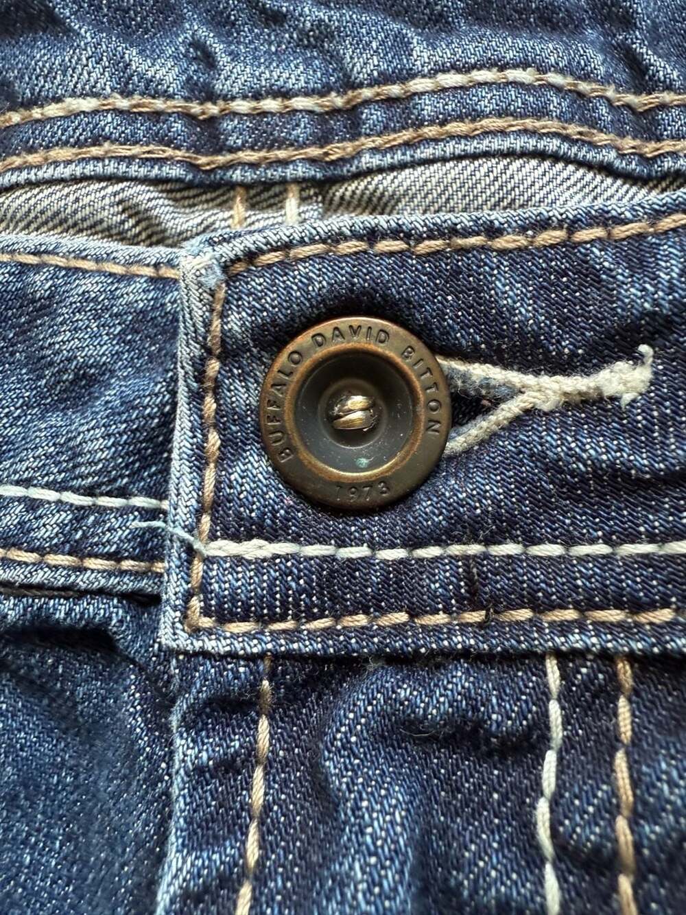 Y2K Buffalo David Bitton Men's King Slim Boot Denim Shorts Jorts W31 - Picture 3 of 11